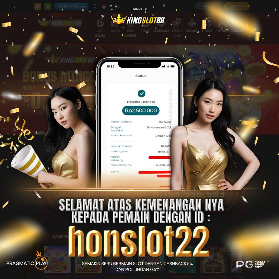 SELAMAT ATAS KEMENANGANNYA UNTUK ID : honslot22